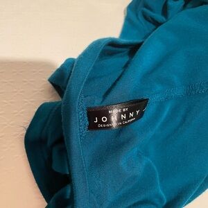 Johnny Teal Modal Blend Fabric